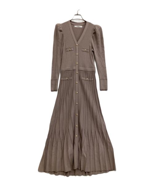 HER LIP TO（ハーリップトゥ）HER LIP TO (ハーリップトゥ) Suite Room Knit Long Dress ブラウン サイズ:Ｍの古着・服飾アイテム