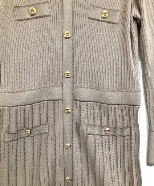 HER LIP TO（ハーリップトゥ）HER LIP TO (ハーリップトゥ) Suite Room Knit Long Dress ブラウン サイズ:Ｍの古着・服飾アイテム