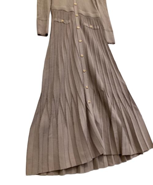 HER LIP TO（ハーリップトゥ）HER LIP TO (ハーリップトゥ) Suite Room Knit Long Dress ブラウン サイズ:Ｍの古着・服飾アイテム