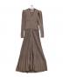 HER LIP TO（ハーリップトゥ）の古着「Suite Room Knit Long Dress」｜ブラウン