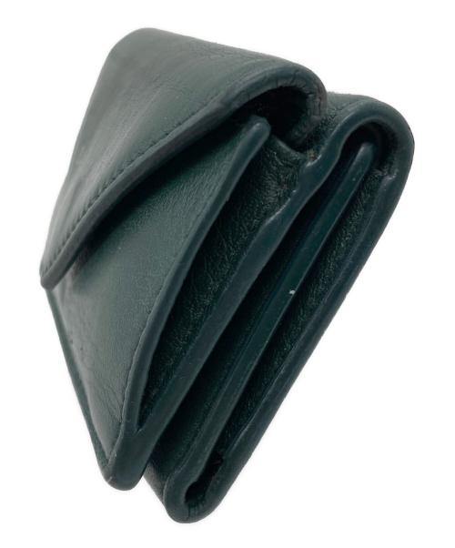 BALENCIAGA（バレンシアガ）BALENCIAGA (バレンシアガ) ペーパーミニウォレット グリーンの古着・服飾アイテム