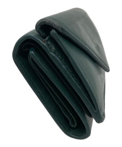 BALENCIAGA（バレンシアガ）BALENCIAGA (バレンシアガ) ペーパーミニウォレット グリーンの古着・服飾アイテム