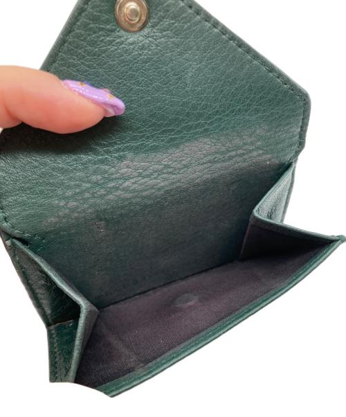 BALENCIAGA（バレンシアガ）BALENCIAGA (バレンシアガ) ペーパーミニウォレット グリーンの古着・服飾アイテム