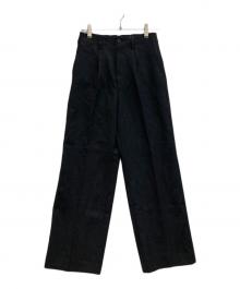 Spick and Span（スピック＆スパン）の古着「ハイブリッドダブルクロスワンタックパンツ」｜グレー