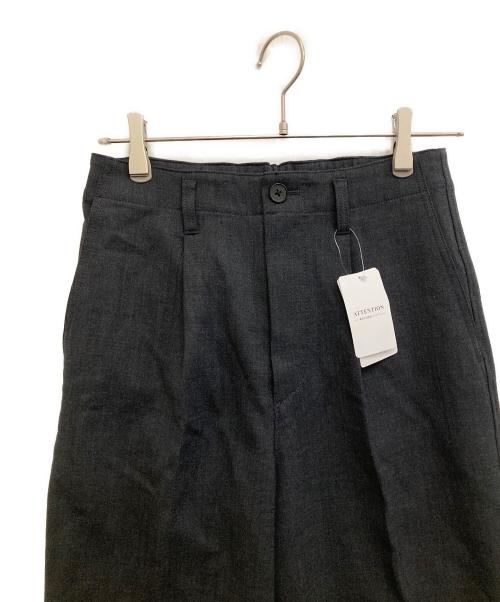 Spick and Span（スピック＆スパン）Spick and Span (スピックアンドスパン) ハイブリッドダブルクロスワンタックパンツ グレー サイズ:38 未使用品の古着・服飾アイテム