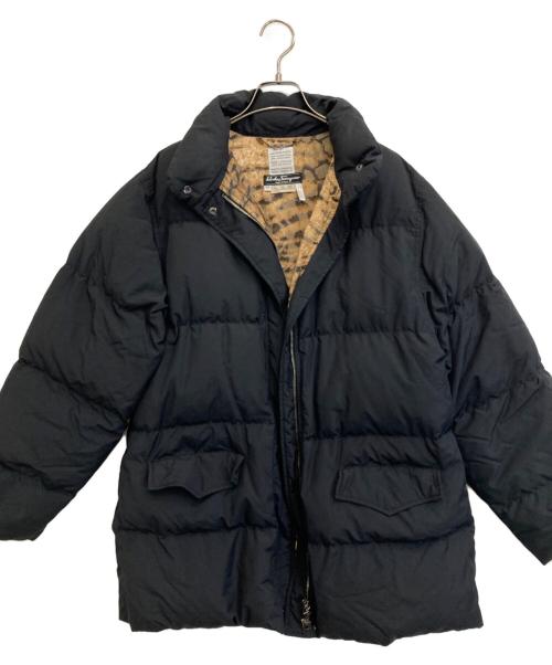 Salvatore Ferragamo（サルヴァトーレ フェラガモ）Salvatore Ferragamo (サルヴァトーレ フェラガモ) 中綿コート ブラック サイズ:Mの古着・服飾アイテム