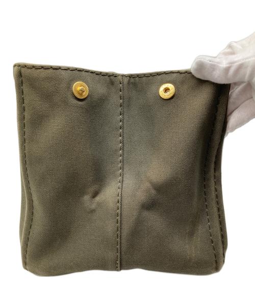 PRADA（プラダ）PRADA (プラダ) 2WAYカナパトートバッグ カーキの古着・服飾アイテム
