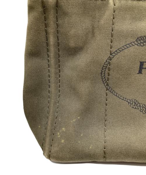 PRADA（プラダ）PRADA (プラダ) 2WAYカナパトートバッグ カーキの古着・服飾アイテム