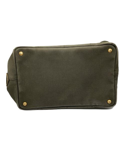 PRADA（プラダ）PRADA (プラダ) 2WAYカナパトートバッグ カーキの古着・服飾アイテム