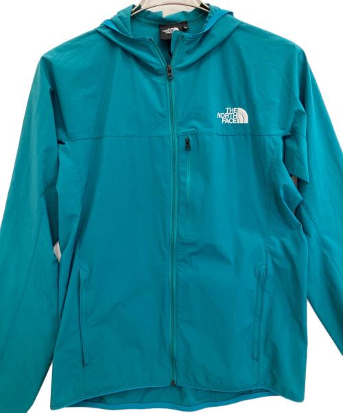 THE NORTH FACE（ザ ノース フェイス）THE NORTH FACE (ザ ノース フェイス) Mountain Softshell Hoodie スカイブルー サイズ:Ｌの古着・服飾アイテム