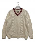 Krochetクロシェ）の古着「ウール混ニット」｜アイボリー