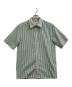 MADISON BLUE（マディソンブルー）の古着「RELAXED FIT S／S SH STRIPE」｜ホワイト×グリーン