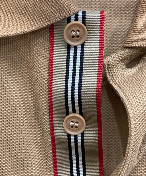 BURBERRY LONDON（バーバリーロンドン）BURBERRY LONDON (バーバリーロンドン) TB刺繍ロゴポロシャツ ブラウン サイズ:Ｌの古着・服飾アイテム