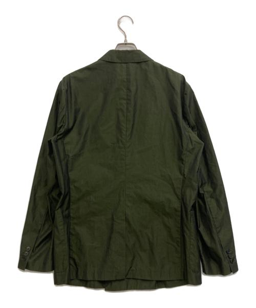 CABAN（キャバン）CABaN (キャバン) コットンシャンブレー ダブルブレストジャケット オリーブ サイズ:Lの古着・服飾アイテム