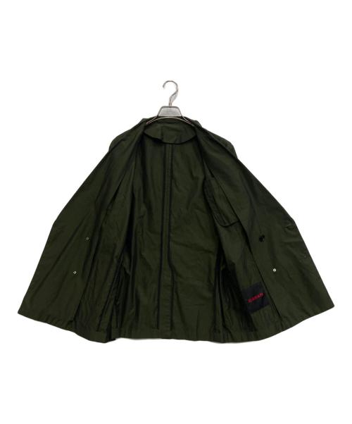 CABAN（キャバン）CABaN (キャバン) コットンシャンブレー ダブルブレストジャケット オリーブ サイズ:Lの古着・服飾アイテム