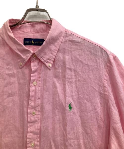 RALPH LAUREN（ラルフローレン）RALPH LAUREN (ラルフローレン) リネンシャツ ピンク サイズ:XXLの古着・服飾アイテム