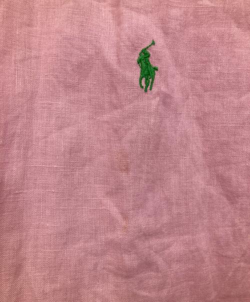 RALPH LAUREN（ラルフローレン）RALPH LAUREN (ラルフローレン) リネンシャツ ピンク サイズ:XXLの古着・服飾アイテム