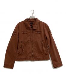 DIESEL（ディーゼル）の古着「ダメージ加工ワークジャケット」｜ブラウン