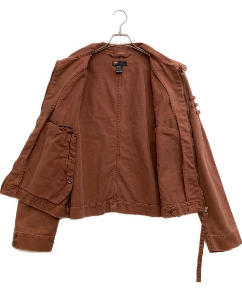 DIESEL（ディーゼル）DIESEL (ディーゼル) ダメージ加工ワークジャケット ブラウン サイズ:Ｌの古着・服飾アイテム