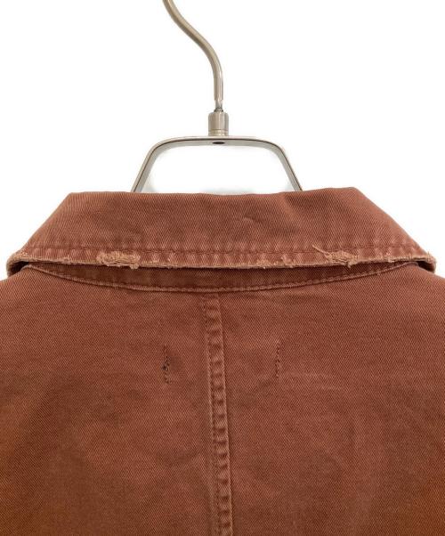 DIESEL（ディーゼル）DIESEL (ディーゼル) ダメージ加工ワークジャケット ブラウン サイズ:Ｌの古着・服飾アイテム