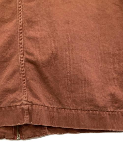 DIESEL（ディーゼル）DIESEL (ディーゼル) ダメージ加工ワークジャケット ブラウン サイズ:Ｌの古着・服飾アイテム