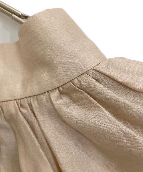 KINDER SALMON（キンダーサロモン）KINDER SALMON (キンダーサロモン) シアーブラウス ベージュ サイズ:1の古着・服飾アイテム