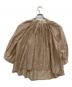 KINDER SALMON（キンダーサロモン）の古着「シアーブラウス」｜ベージュ