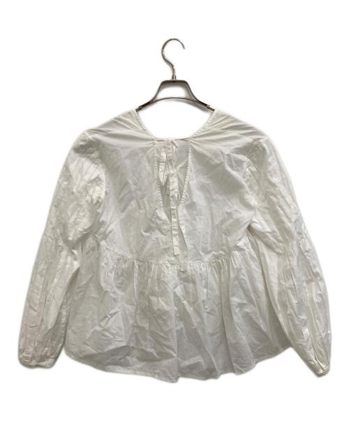 merlette（マーレット）Merlette (マーレット) バックリボン両Vブラウス ホワイト サイズ:XSの古着・服飾アイテム