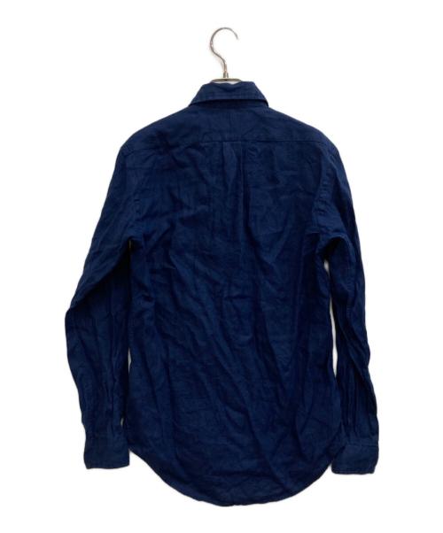 POLO RALPH LAUREN（ポロ・ラルフローレン）POLO RALPH LAUREN (ポロ・ラルフローレン) リネンシャツ ネイビー サイズ:XSの古着・服飾アイテム