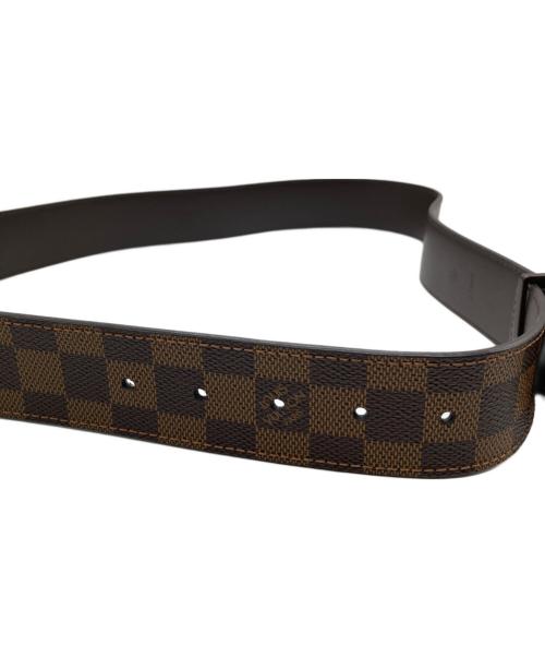 LOUIS VUITTON（ルイ ヴィトン）LOUIS VUITTON (ルイ ヴィトン) サンチュール・LV・イニシャルベルト ブラウン サイズ:36の古着・服飾アイテム