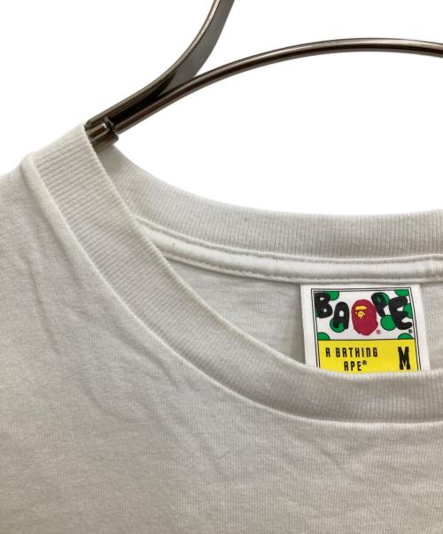 BAPE BY A BATHING APE（ベイプバイアベイシングエイプ）BAPE BY A BATHING APE (ベイプバイアベイシングエイプ) 半袖Tシャツ ホワイト サイズ:Mの古着・服飾アイテム