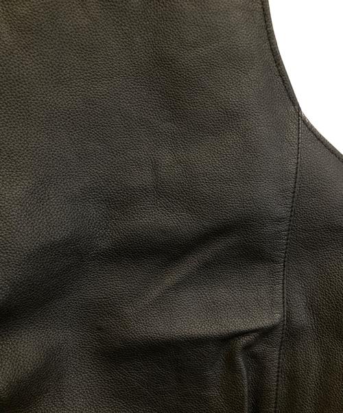 HARLEY-DAVIDSON（ハーレーダビッドソン）HARLEY-DAVIDSON (ハーレーダビッドソン) レザーベスト ブラック サイズ:2XLの古着・服飾アイテム