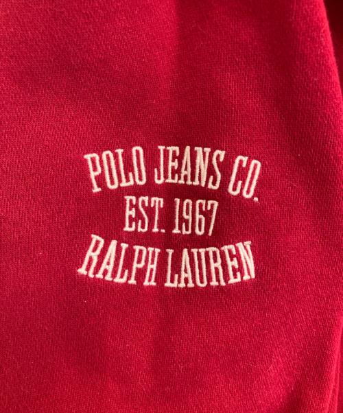 POLO JEANS CO.（ポロジーンズカンパニー）POLO JEANS CO. (ポロジーンズカンパニー) 裏起毛パーカー レッド サイズ:Mの古着・服飾アイテム