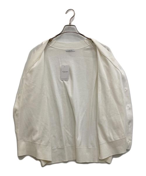 JOURNAL STANDARD（ジャーナルスタンダード）JOURNAL STANDARD (ジャーナルスタンダード) ICECOTTONワイドVカーディガン ホワイト サイズ:F 未使用品の古着・服飾アイテム