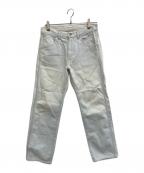 COMOLIコモリ）の古着「アイスウォッシュデニムパンツ」｜インディゴ