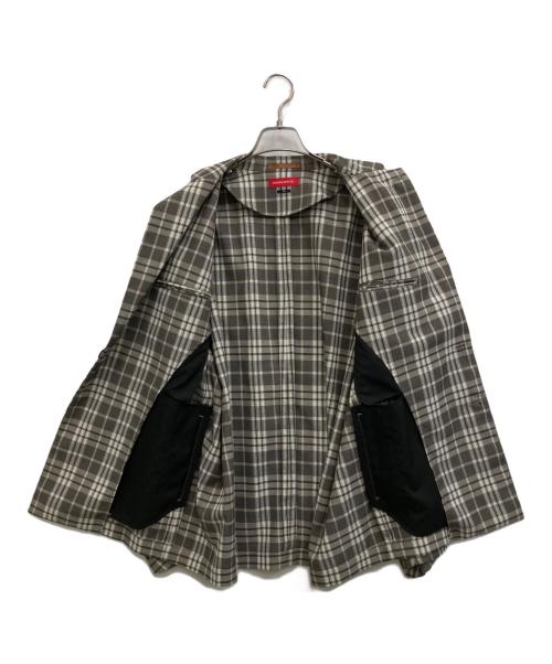 MAISON SPECIAL（メゾンスペシャル）MAISON SPECIAL (メゾンスペシャル) チェックテーラードジャケット ブラウン サイズ:46の古着・服飾アイテム