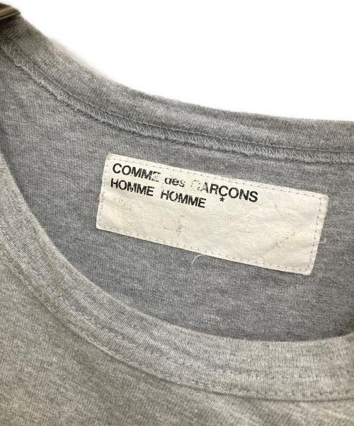 COMME des GARCONS HOMME HOMME（コムデギャルソンオムオム）COMME des GARCONS HOMME HOMME (コムデギャルソンオムオム) ストライプポリTシャツ グレー サイズ:-の古着・服飾アイテム