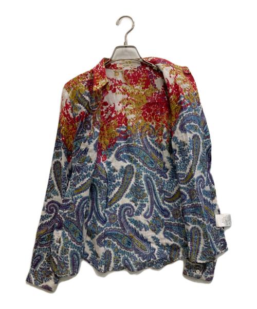 ETRO（エトロ）ETRO (エトロ) ペイズリー柄リネンシャツ マルチカラー サイズ:38の古着・服飾アイテム