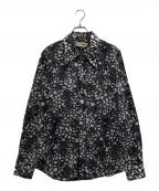 MARNIマルニ）の古着「総柄シャツ」｜グレー
