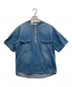 LEE×N.HOOLYWOODリー×エヌ ハリウッド）の古着「ハーフジップデニムカットソー」｜インディゴ