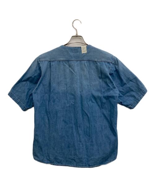 LEE（リー）LEE (リー) N.HOOLYWOOD (エヌ ハリウッド) ハーフジップデニムカットソー インディゴ サイズ:-の古着・服飾アイテム