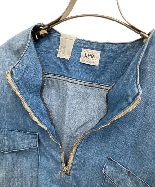 LEE（リー）LEE (リー) N.HOOLYWOOD (エヌ ハリウッド) ハーフジップデニムカットソー インディゴ サイズ:-の古着・服飾アイテム