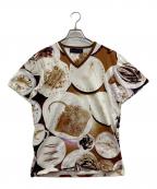 ETROエトロ）の古着「総柄Vネックカットソー」｜ブラウン