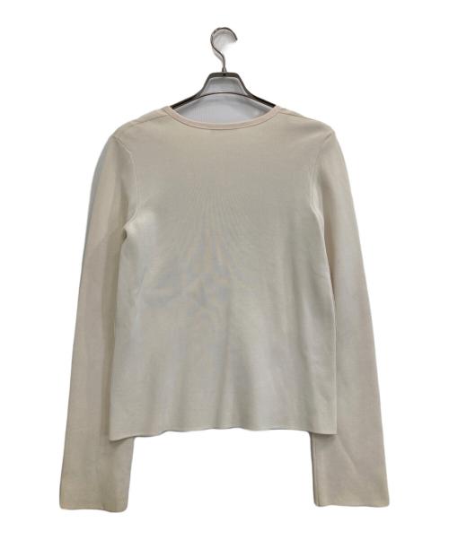CELINE（セリーヌ）CELINE (セリーヌ) シルク混スキッパーニット アイボリー サイズ:Sの古着・服飾アイテム