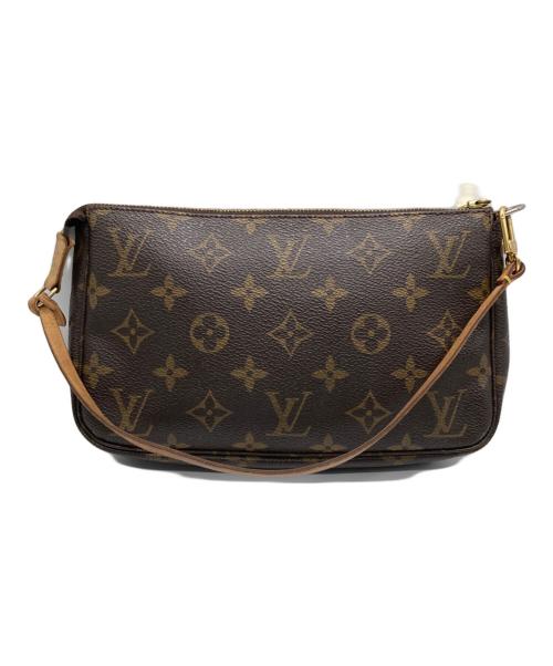 LOUIS VUITTON（ルイ ヴィトン）LOUIS VUITTON (ルイ ヴィトン) ハンドポーチ ブラウンの古着・服飾アイテム