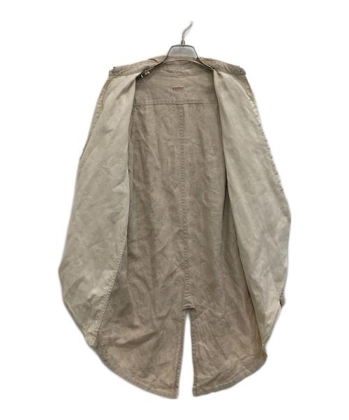 KAPITAL（キャピタル）KAPITAL (キャピタル) リネン燕尾シャツ アイボリー サイズ:XSの古着・服飾アイテム