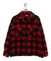 minnesota woolen（ミネソタ ウーレン）の古着「ヘビーネルシャツ」｜レッド