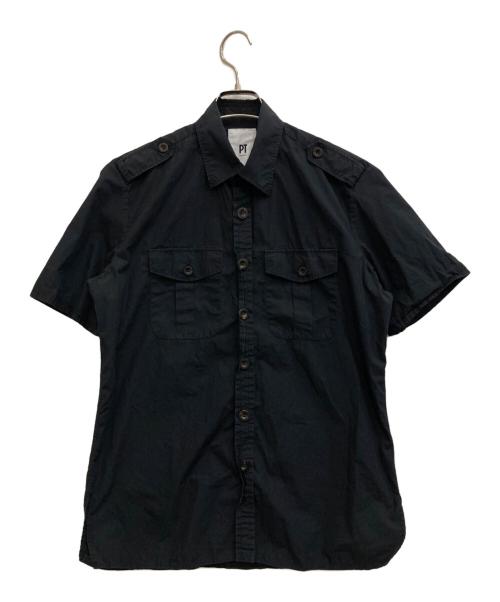 PT TORINO（ピーティートリノ）PT TORINO (ピーティートリノ) 半袖シャツ ブラック サイズ:40の古着・服飾アイテム