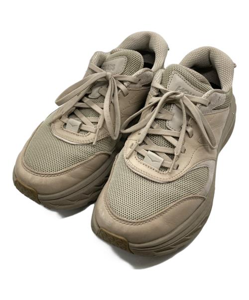 HOKAONEONE（ホカオネオネ）HOKAONEONE (ホカオネオネ) ローカットスニーカー ベージュ サイズ:27の古着・服飾アイテム