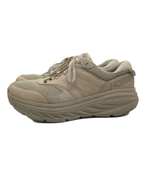 HOKAONEONE（ホカオネオネ）HOKAONEONE (ホカオネオネ) ローカットスニーカー ベージュ サイズ:27の古着・服飾アイテム